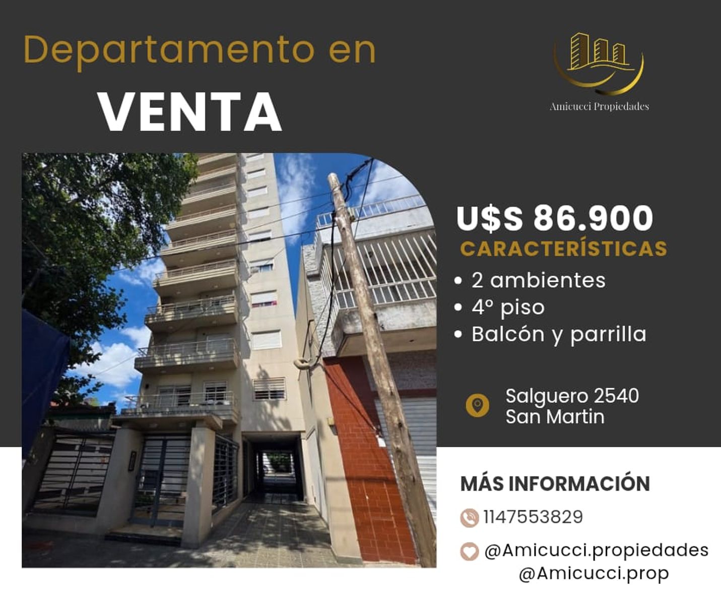 Departamento En Venta En San Martín Centro