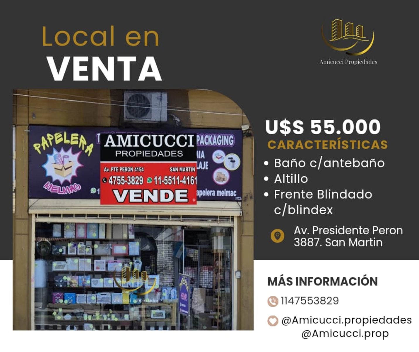 Venta Local Comercial. San Martin Centro.