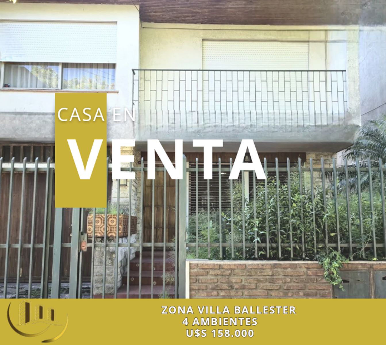 Venta Casa 4 Ambientes En 2 Plantas.