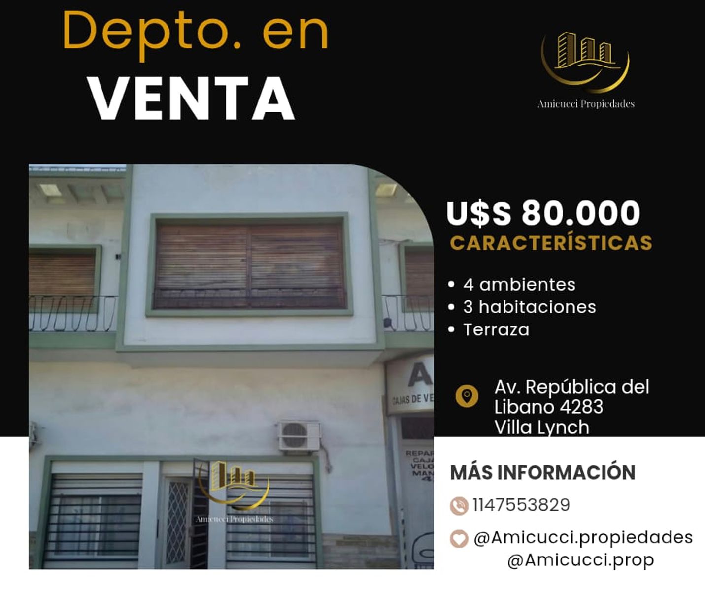Venta Depto 4 Ambientes En Ph. Zona Villa Lynch
